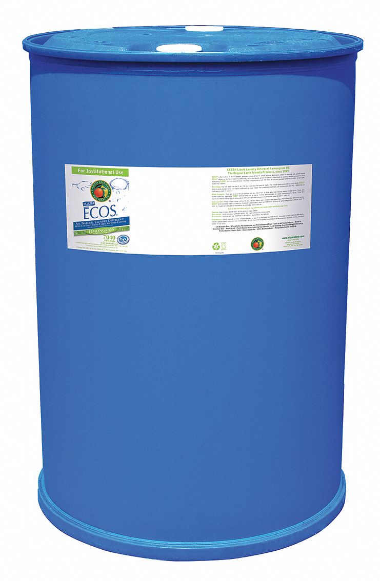 Laundry Detergent, 55 gal., Lemongrass