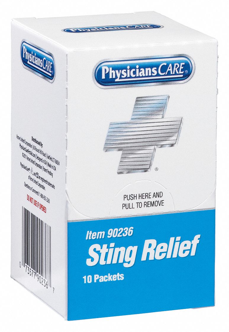Sting Relief Pads, PK 10