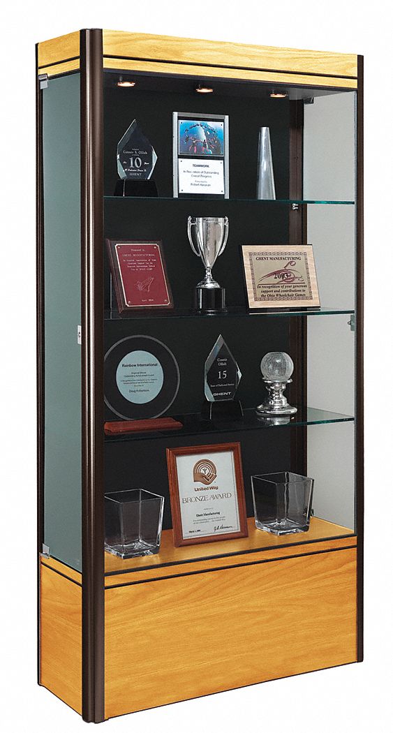 Display Case, 72x36x14, Light Maple
