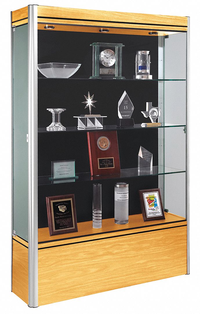 Display Case, 72x48x14, Light Maple