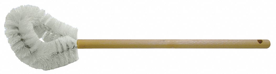 Bowl Brush, White, Foam Plastic