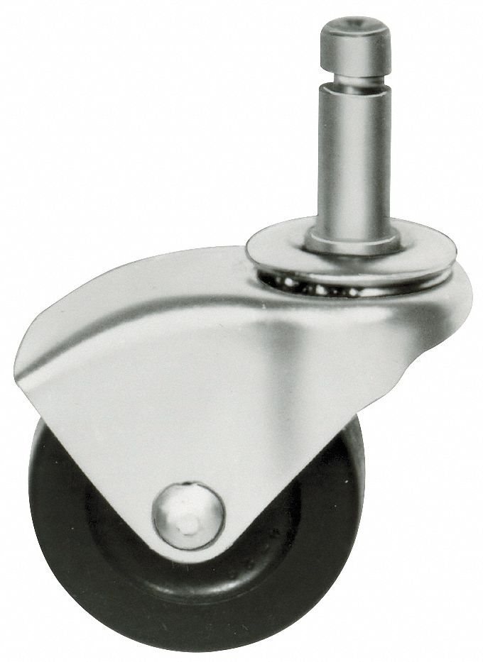 Swivel Stem Cstr w/Hood, 2 In, 75 lb, Rub