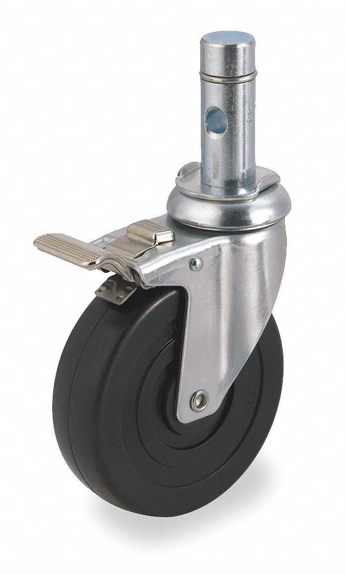 Swivel Stem Cstr w/Totl Lock, 5 In, 240 lb