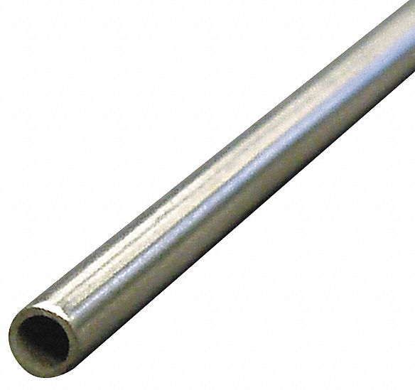 Tubing, Seamless, 1/4 In, 6 ft, 316 SS
