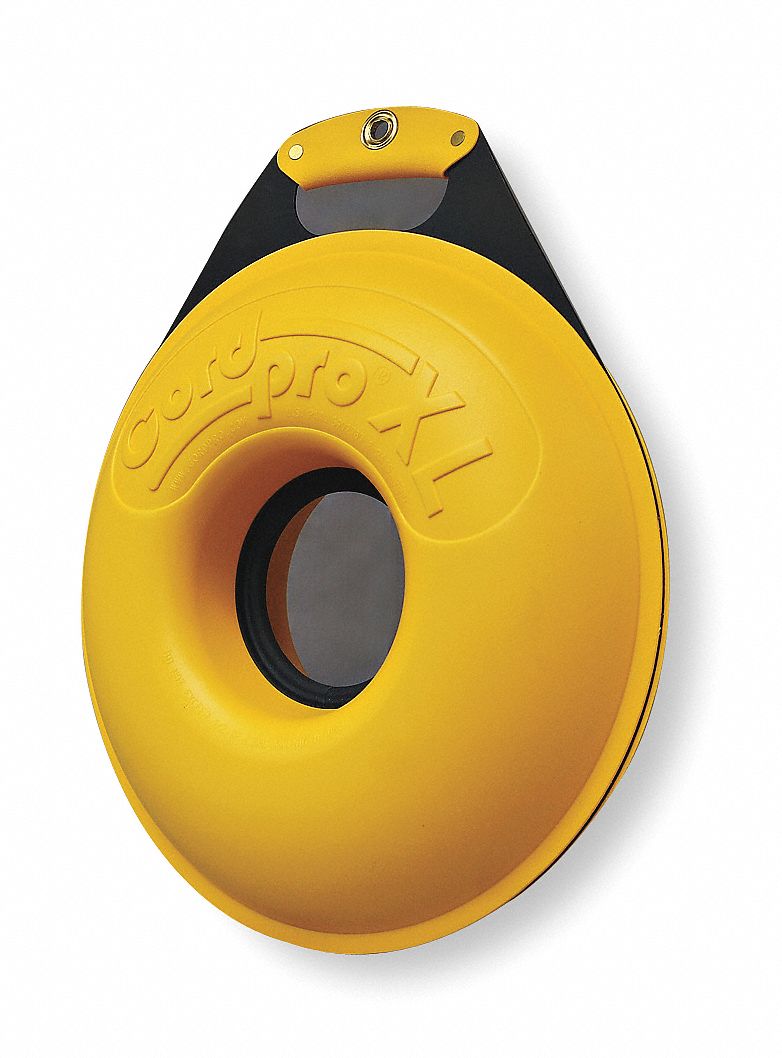 Cord Organizer, 15 5/8 Dia, Yellow