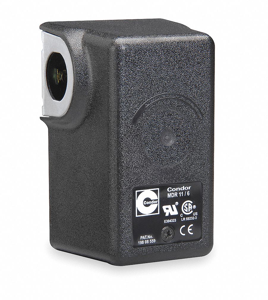 Pressure Switch, 80-100PSI, 1Port, DPST, 26A