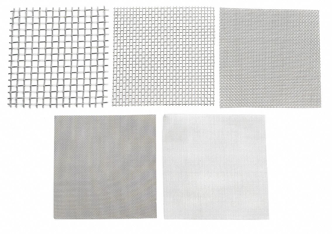 Wire Cloth Assortment, SS, 9 Pc, 12 x 12 In