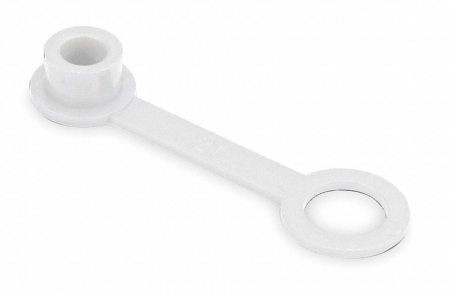 Grease Fitting Caps, White, PK 10