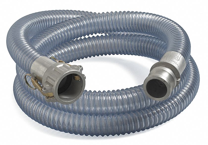 Food Hose, 3 In ID x 10 Ft, 35 PSI