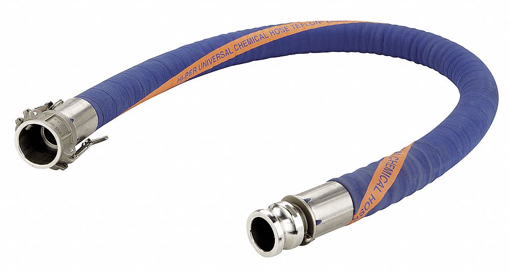1X10 Ft PTFE CHEMICAL HOSE CPLD SS C+E