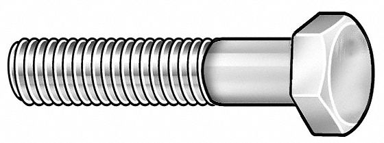 Hex Cap Screw, SS, 3/8-16x2 In, PK25