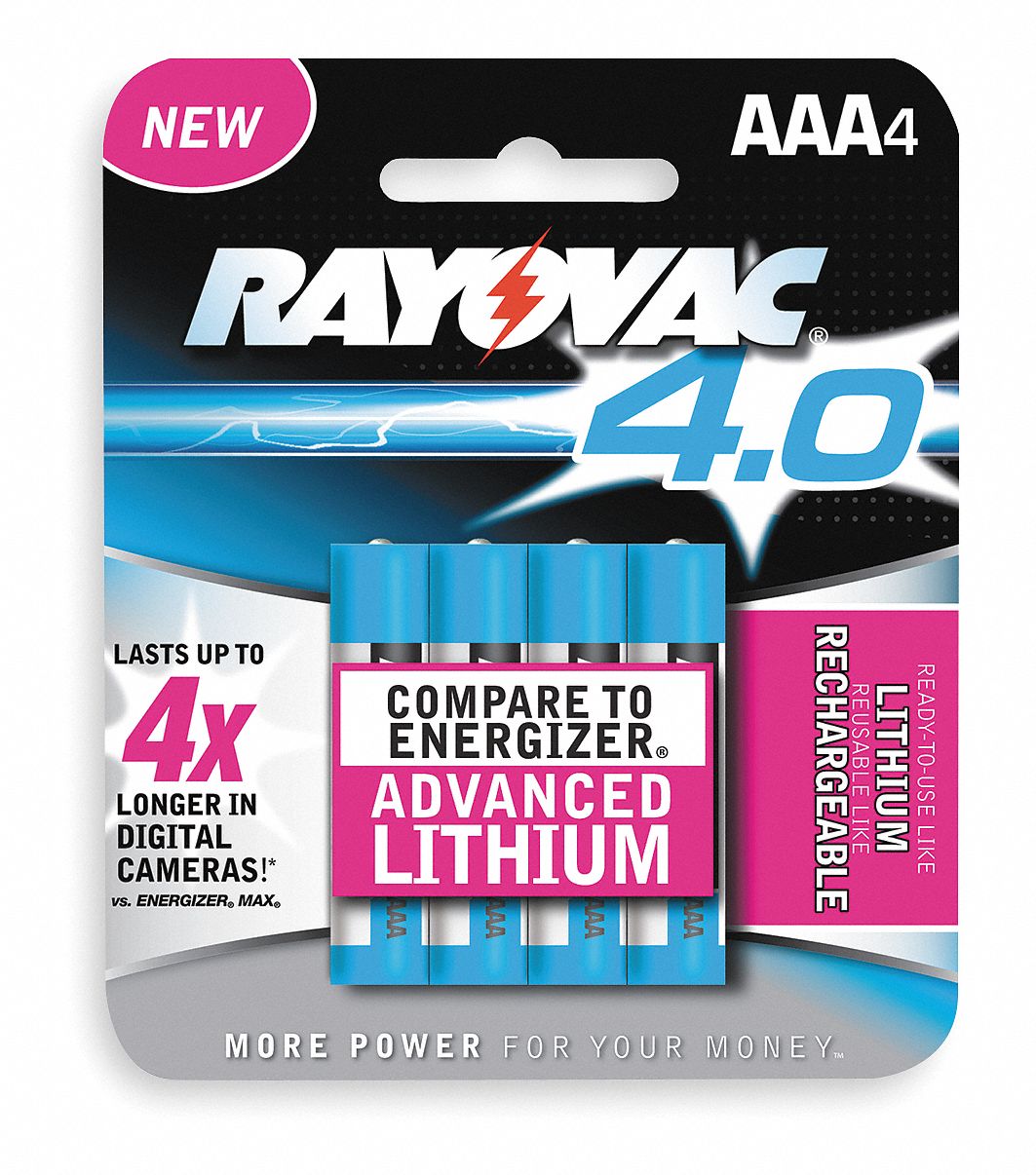 Rechargeable Battery, 650mAh, PK 4