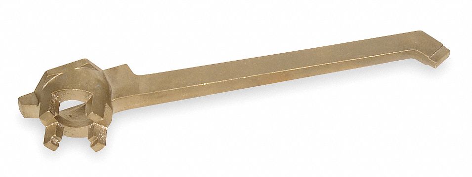 Drum Plug Wrench, 9 In. L, Offset