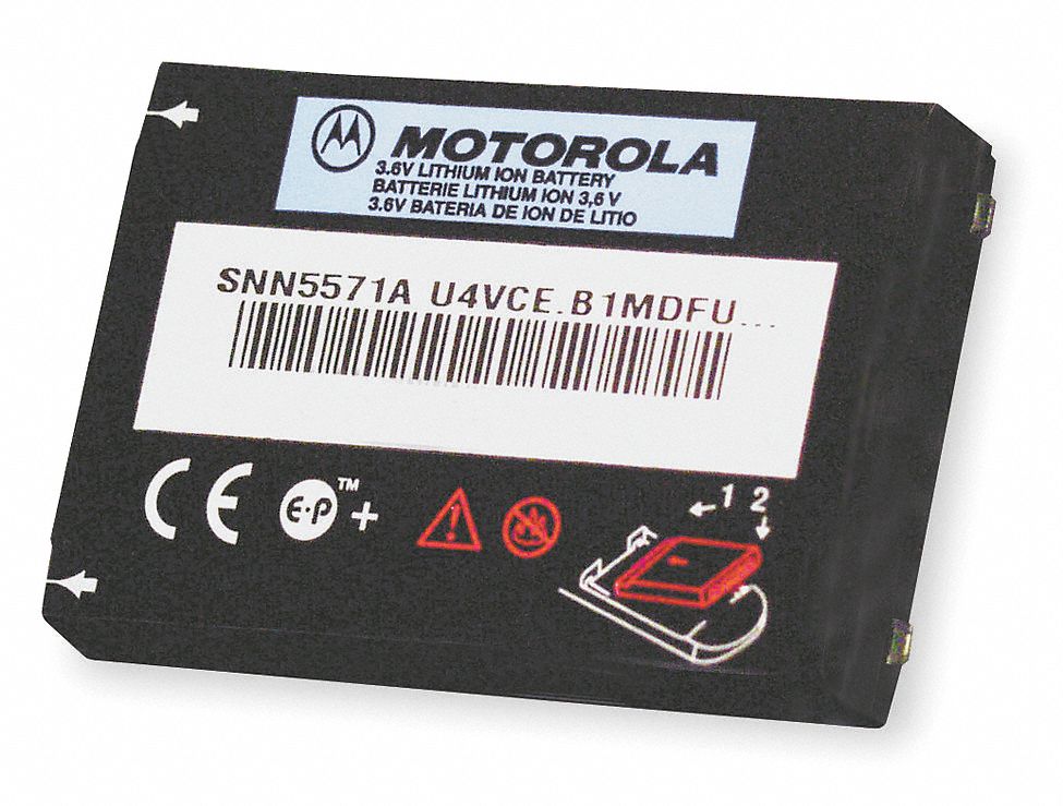 Battery Pack, Li-Ion, 3.7V, For Motorola