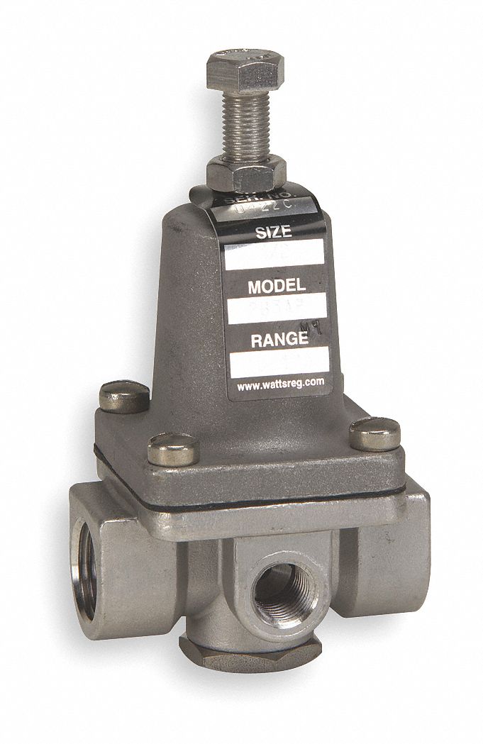 Pressure Regulator, 3/8 In, 3 to 50 psi
