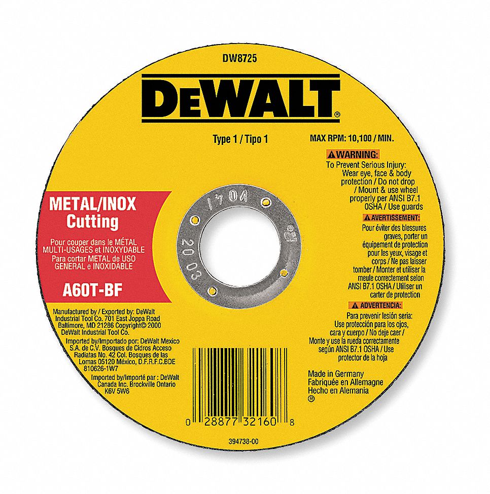 Abrsv Cut Whl, 4-1/2 Dx0.045In T, 7/8In AH