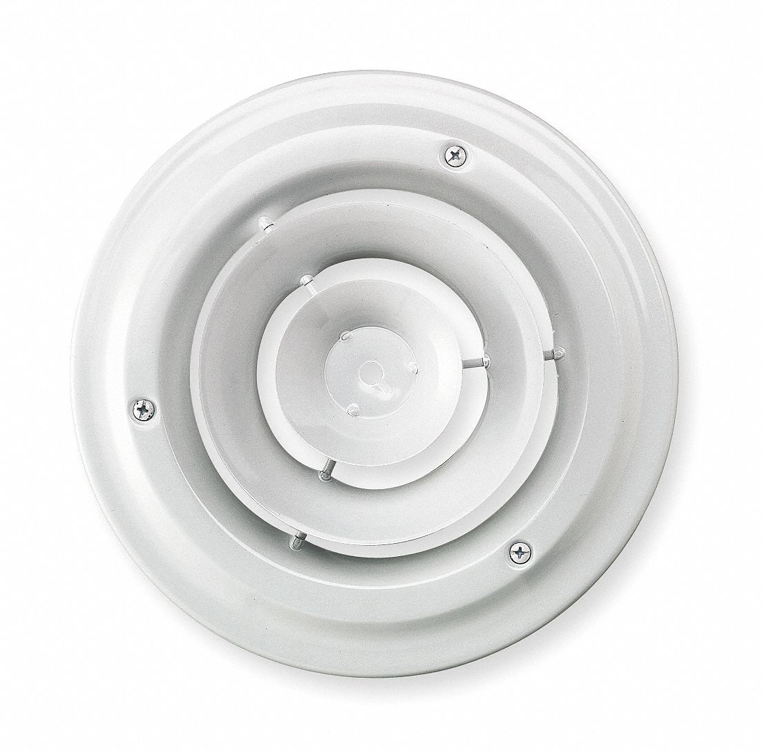 Diffuser, Round Ceiling, White, 360 Deg