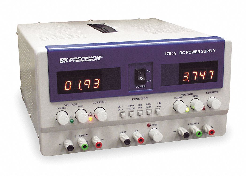 Power Supply, DC, Triple Out, 0-30, 4-6.5V