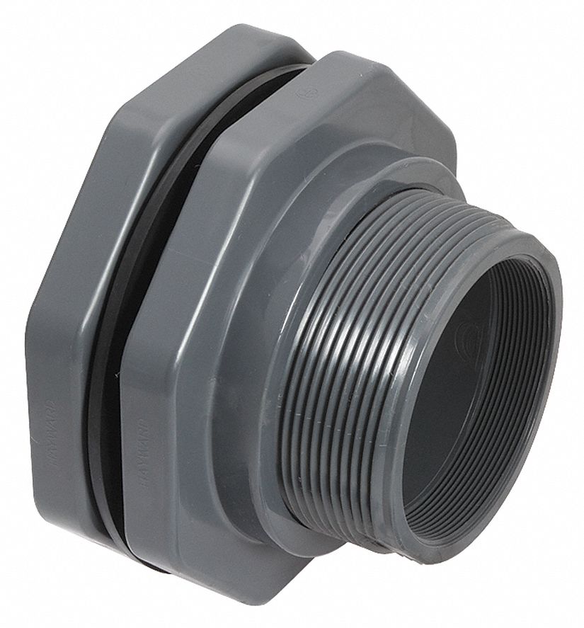 Bulkhead Fitting, 1/2 In, FNPT