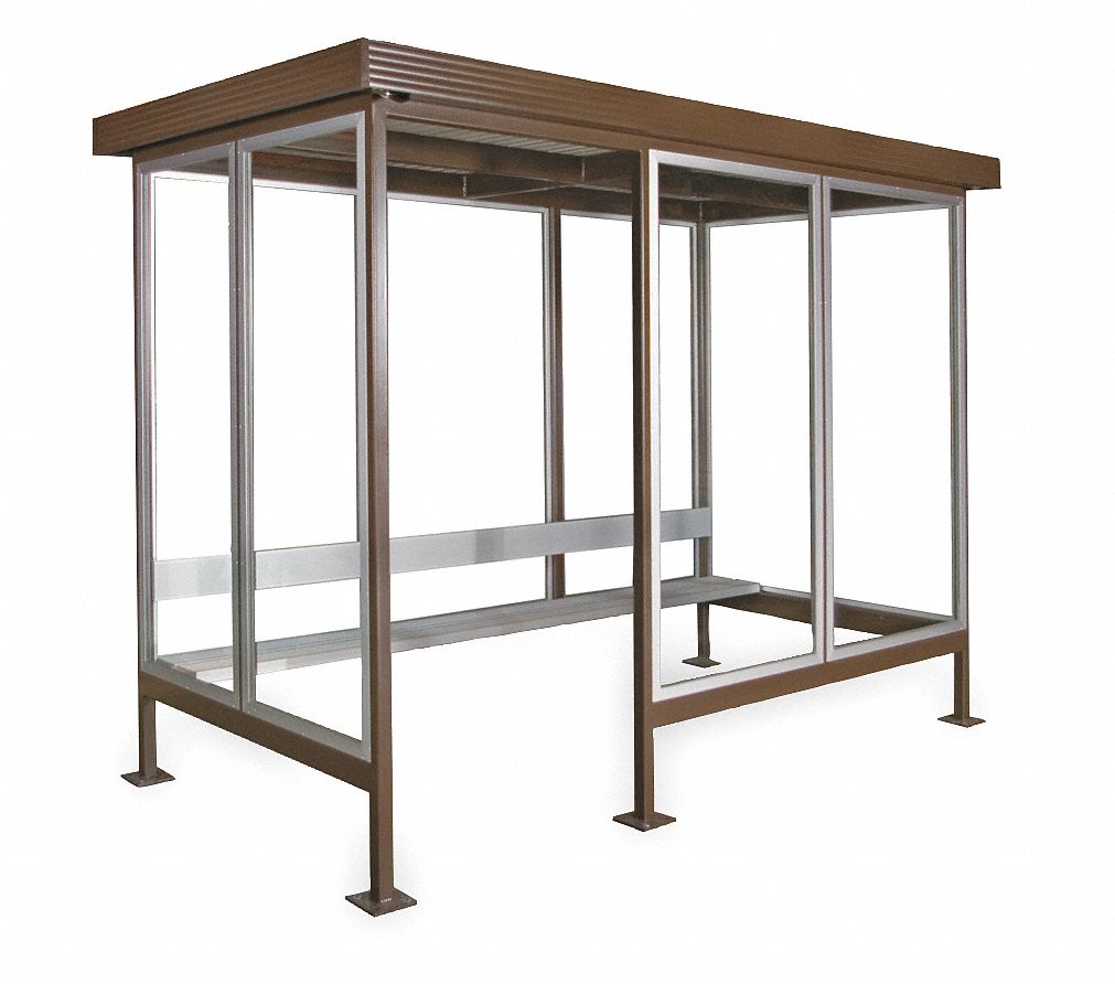 Smoking Shelter, H 93 1/2, W 144, w/Bench