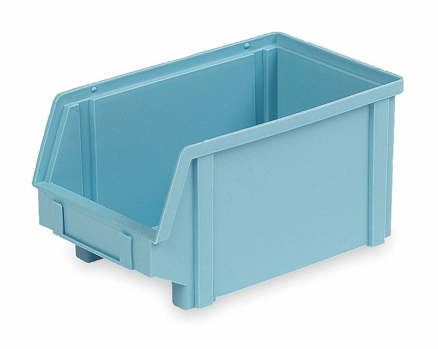 Stack & Hang Bin, W 5 3/4, D 9 1/2, Blue