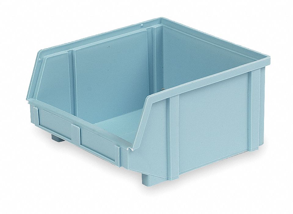 Stack & Hang Bin, W 8 3/4, D 9 1/4, Blue