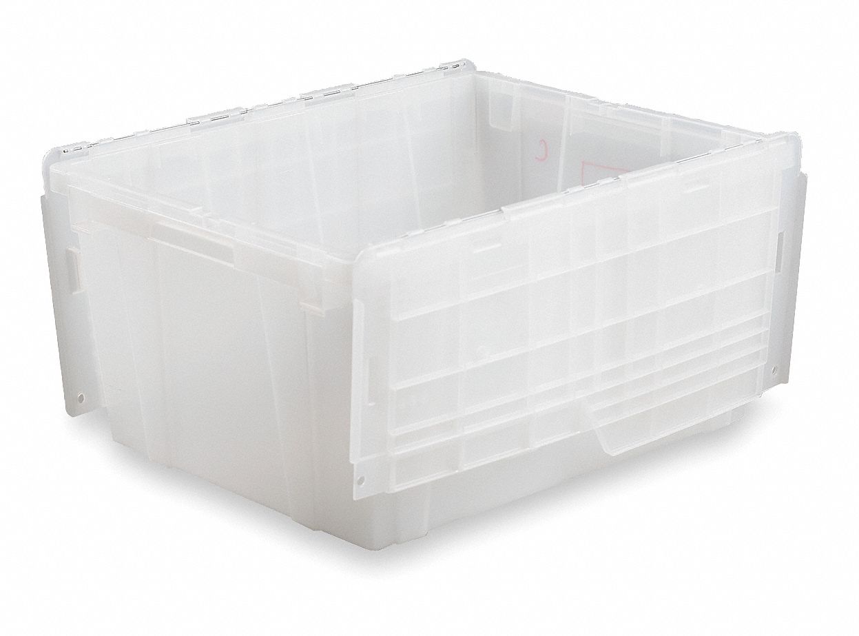 Attached Lid Container, L 26-9/10, Clear