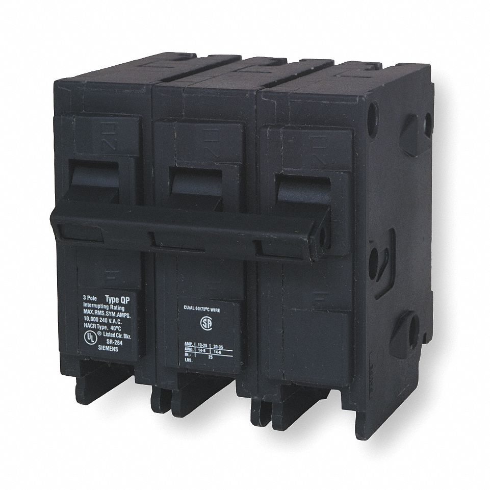 Circuit Breaker, 3Pole, 30A, QP, 240V, 10kA