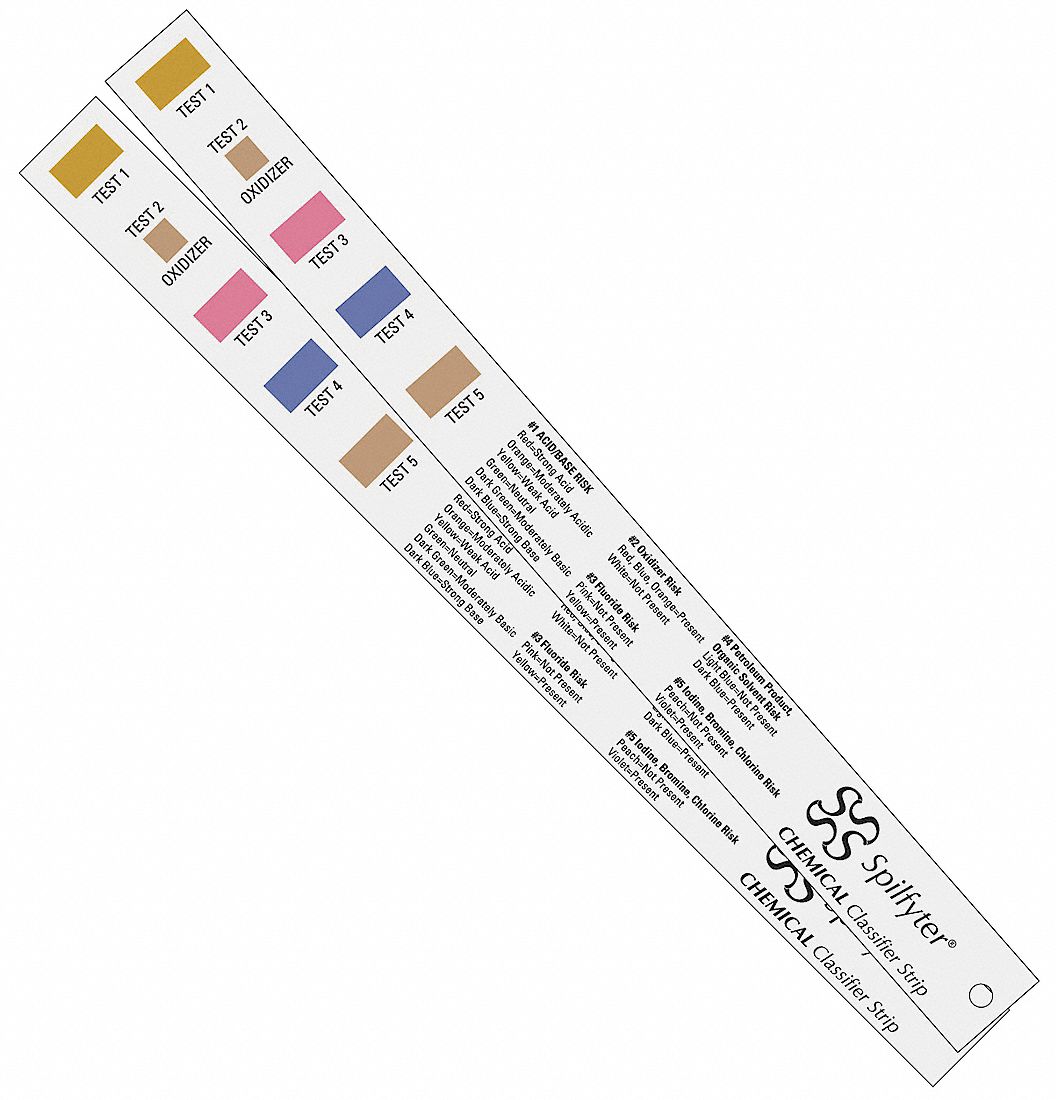 Chemical Classifier Strips, Pk 10