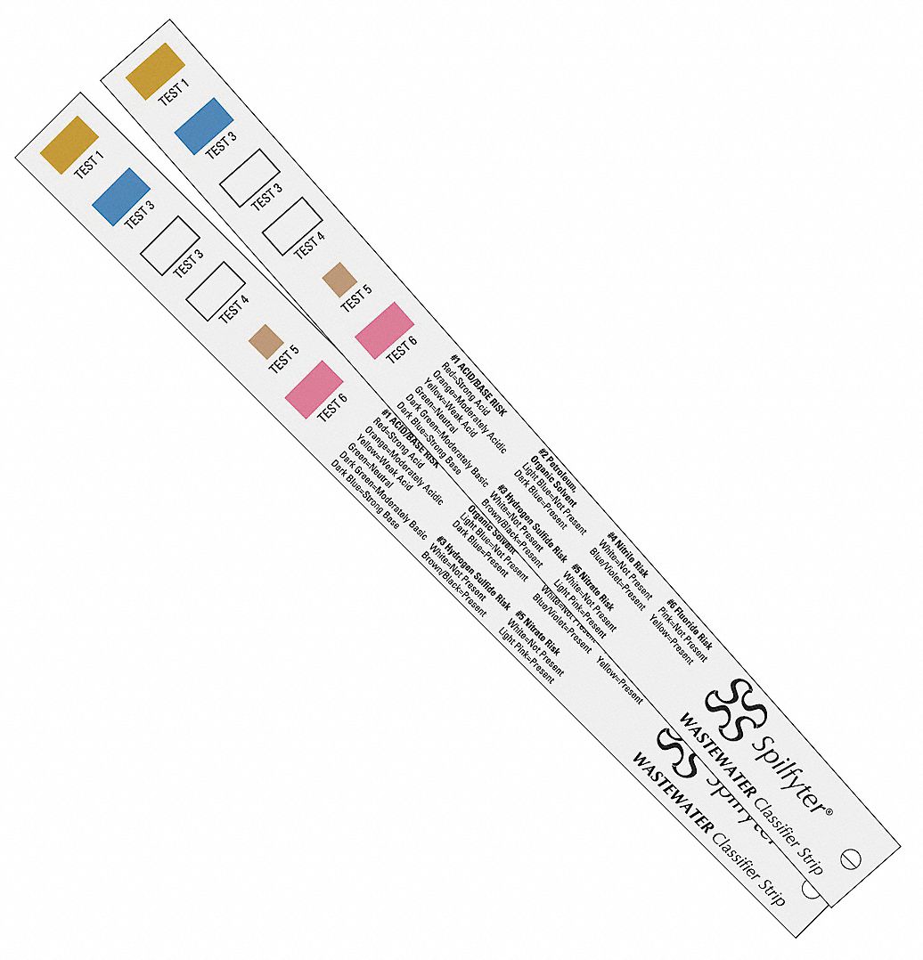 Wastewater Classifier Strips, Pk 50