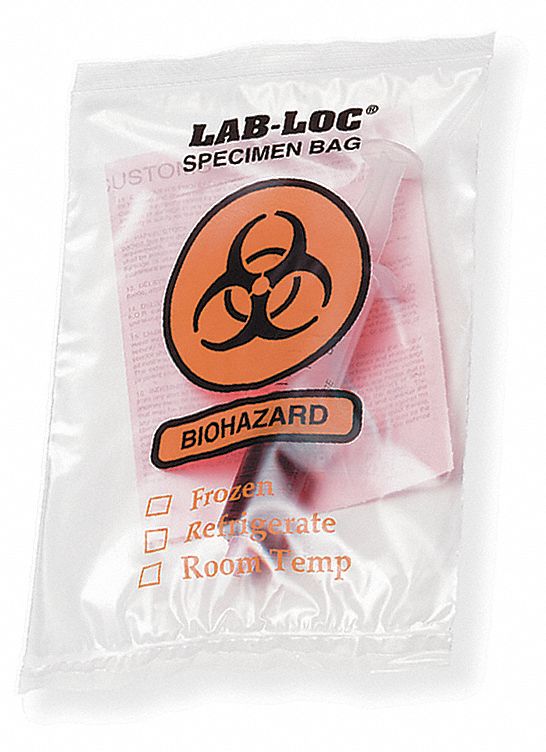 Specimen Transfer Bag, 12 In. L, PK 1000