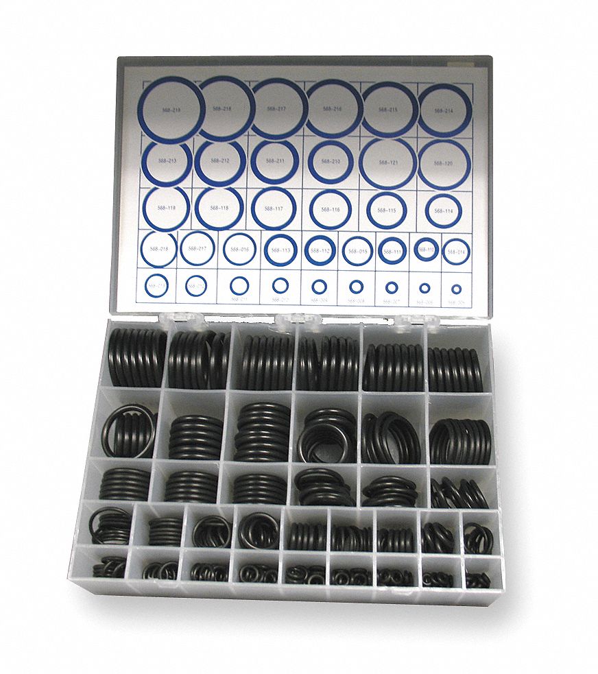 O-Ring Asst, Buna, 436 Pcs, 36 Szs