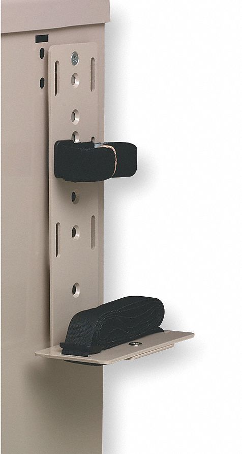 Sharps Bracket, 9 H x 2-1/4 In W, Taupe