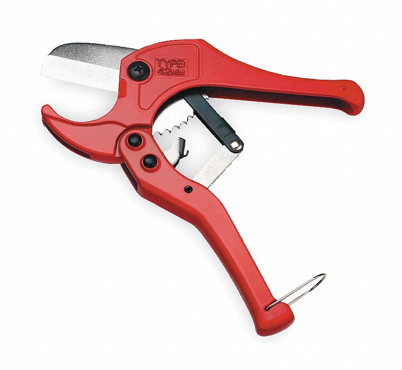 PVC Cutter, 1/8-1 5/8 In, Ergonomic