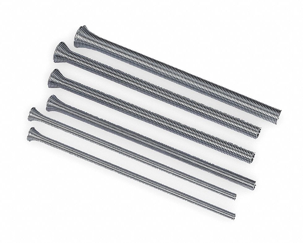 Spring Tube Bender Set, 6 Pc, 1/4-5/8 In