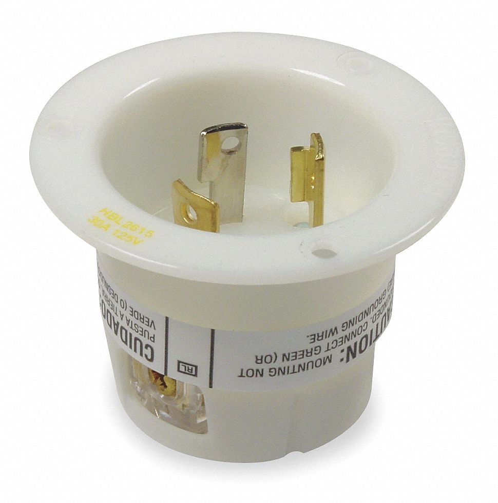 Inlet, Flanged, 30 A, L5-30