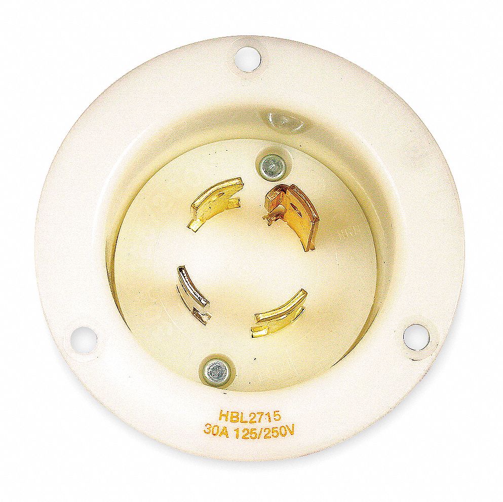 Inlet, Flanged, 30 A, L14-30