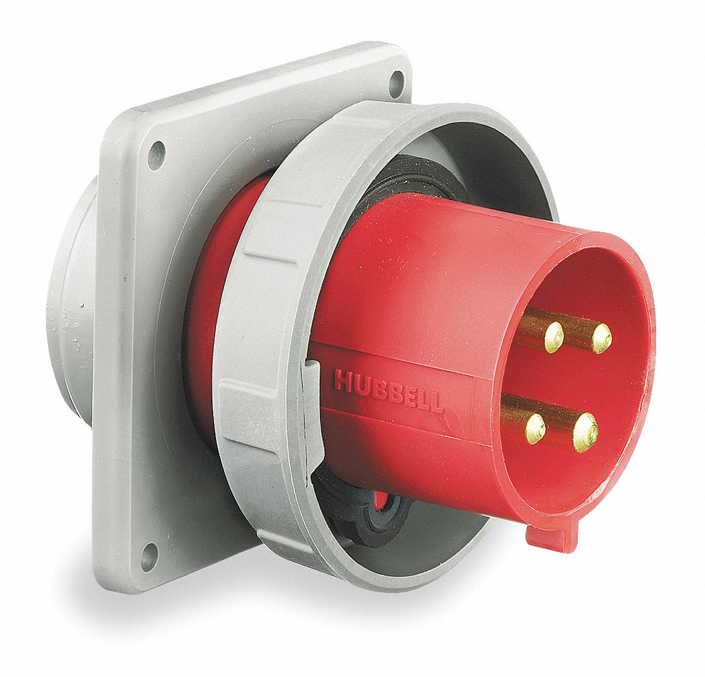 Inlet, 3 Pole, 4 Wire