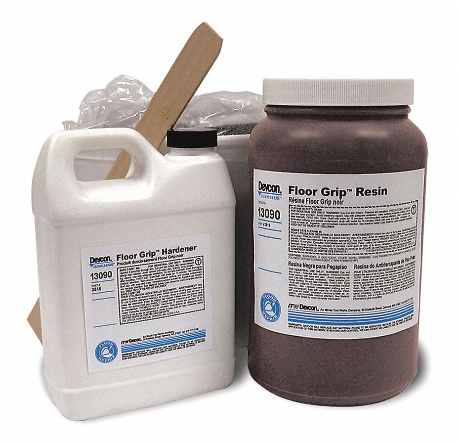 Floor Coating, 2 gal, Black, Epoxy, Hi-Gloss