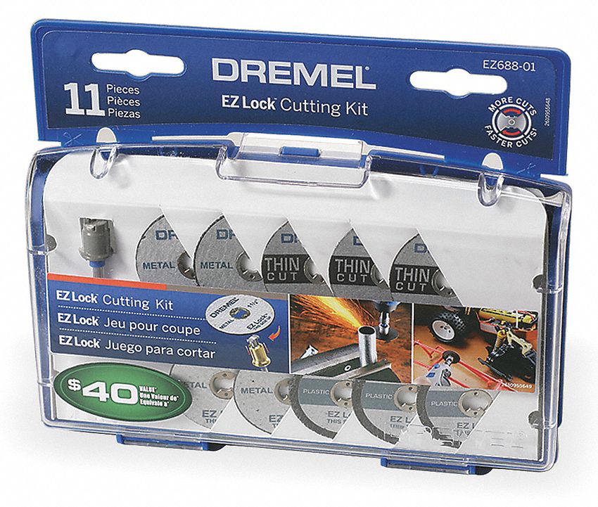 EZ Lock Cut Off Wheel Kit, 11 Pc