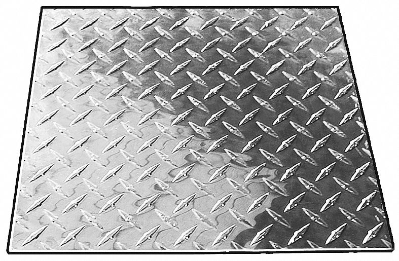 Plate Stock, Tread, 3003 Al, 1/16In T, 2x4Ft