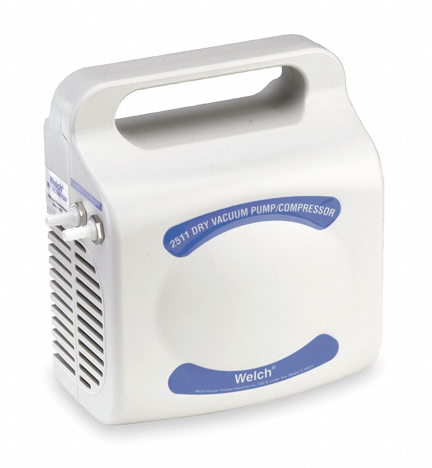 Compressor/Vacuum Pump, 1/30 HP, 0.39 CFM