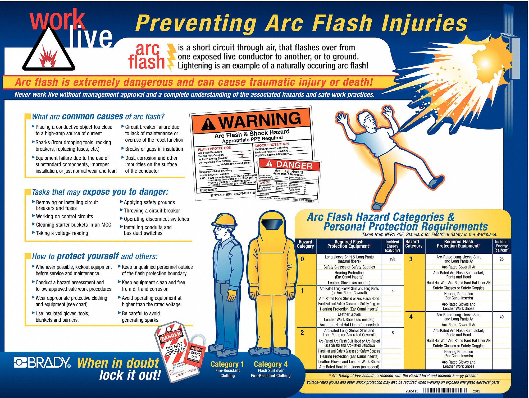 Training Poster, 18 x 24In, Laminated PPR