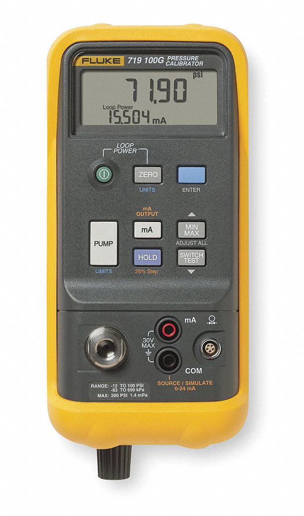 Calibrator, Pressure, With Pump, 0 to30 PSI
