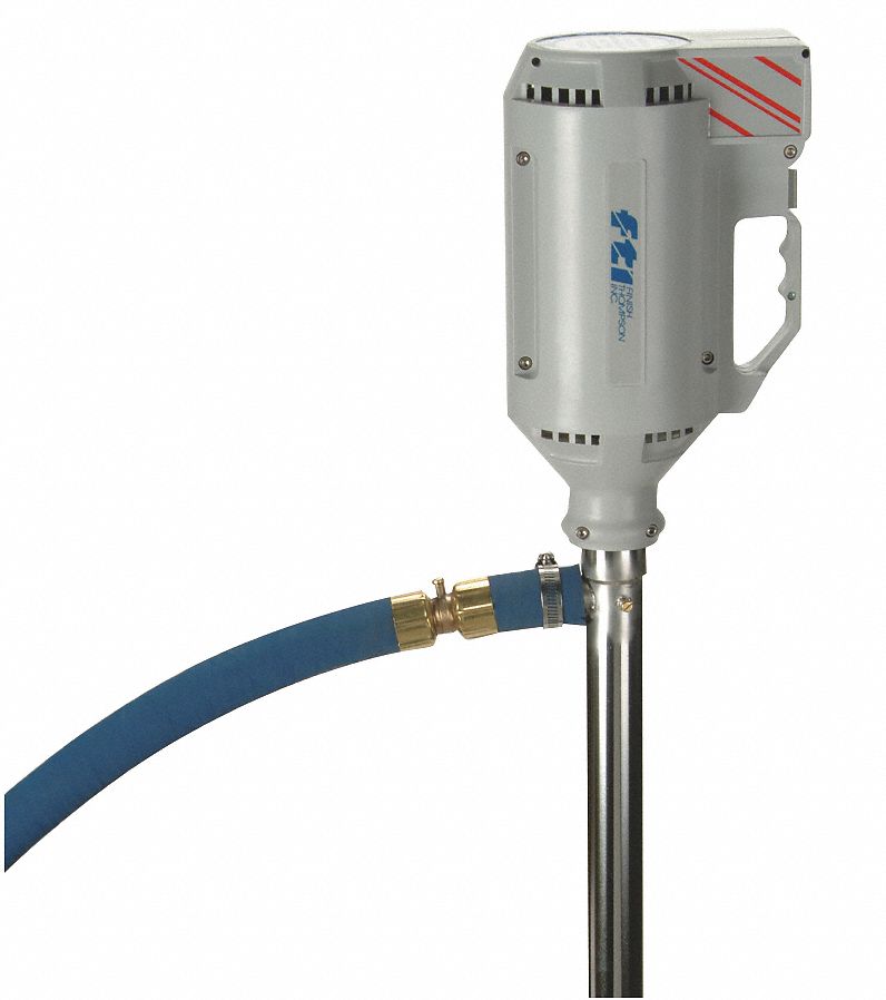 Drum Pump, 1/4 HP, Suction Tube 40 L, 7 GPM