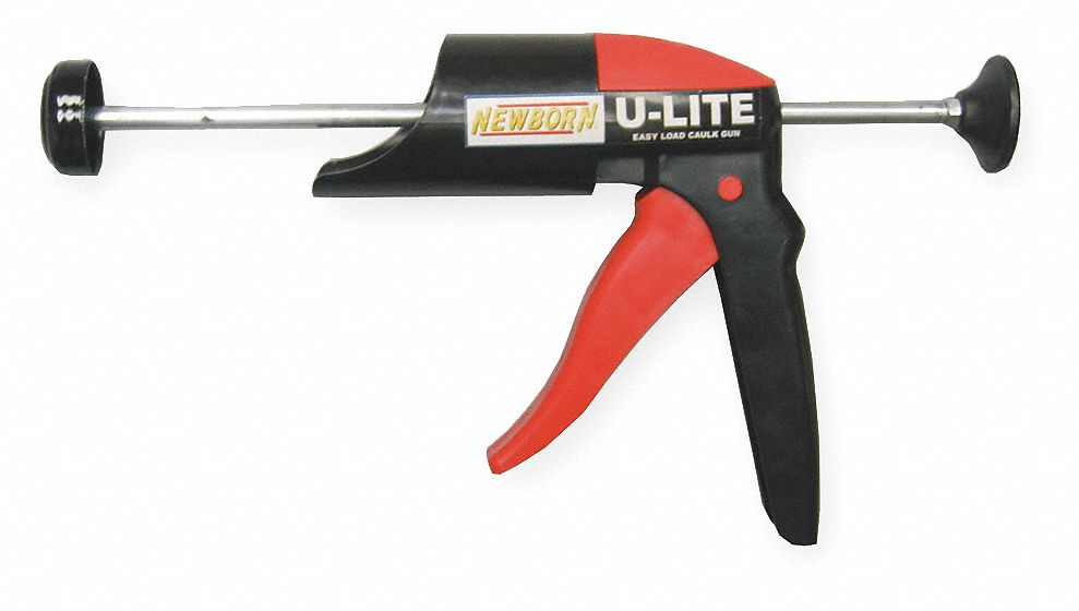 Caulk Gun, Manual, Blk/Red, 10.3 Oz