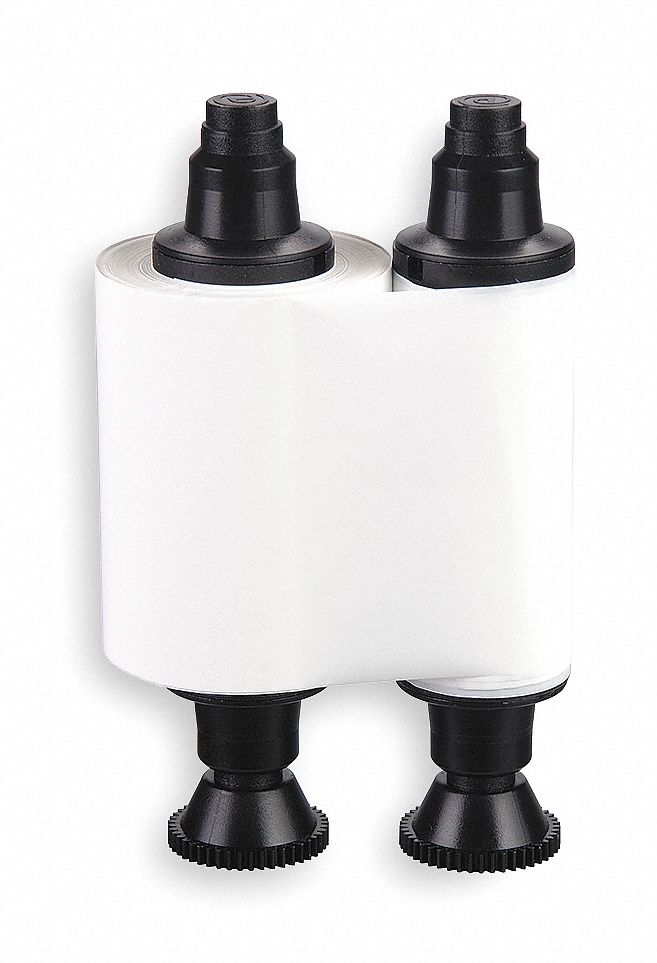 ID Card Printer Ribbon, White