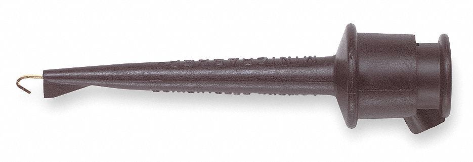 Test Clip, 300VDC, 5A, Black, PK 10
