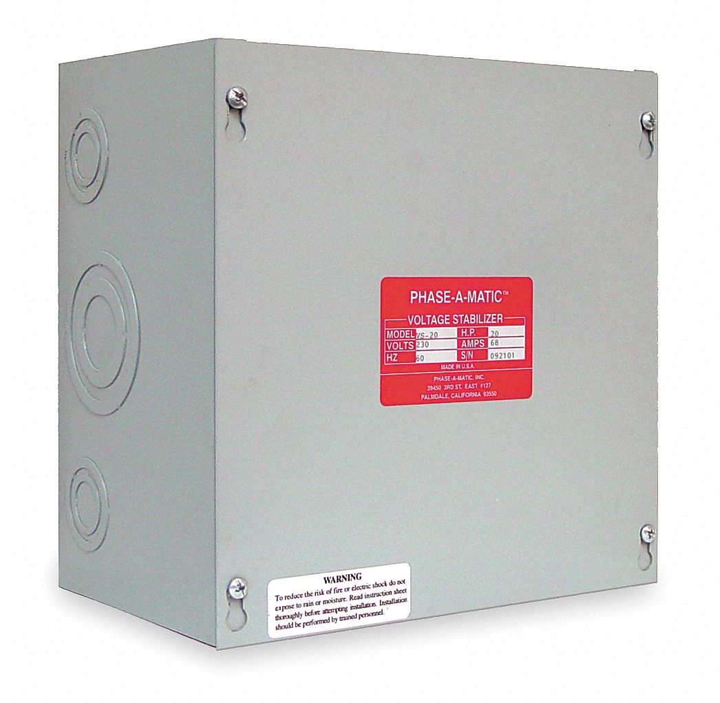 Voltage Stabilizer, Max Amps 4.2, 1 HP