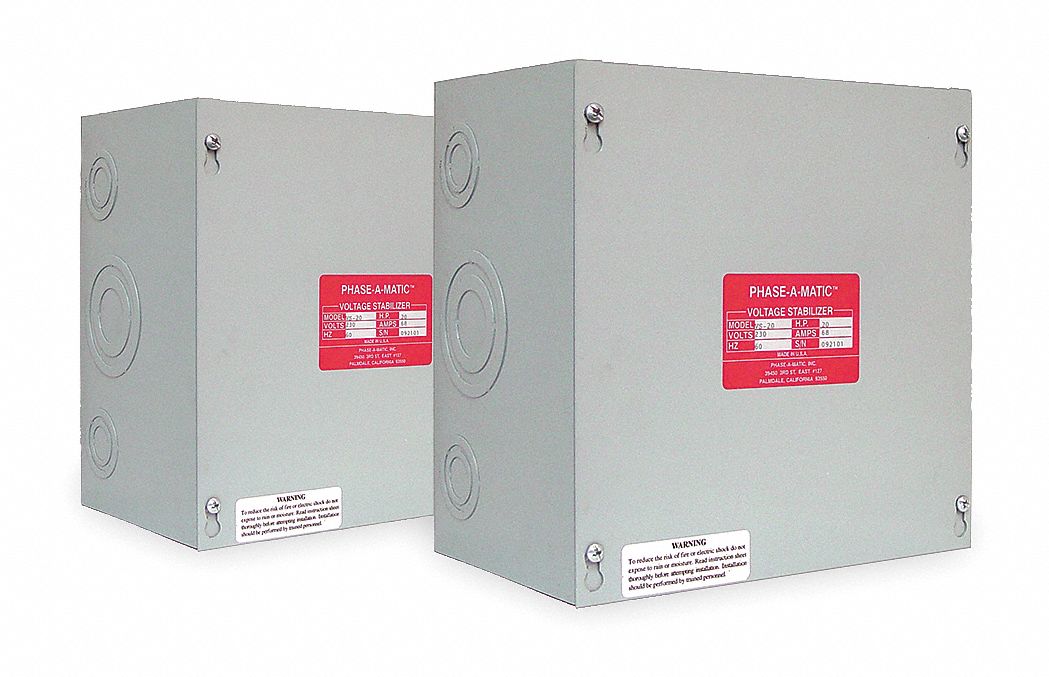 Voltage Stabilizer, Max Amps 164, 60 HP